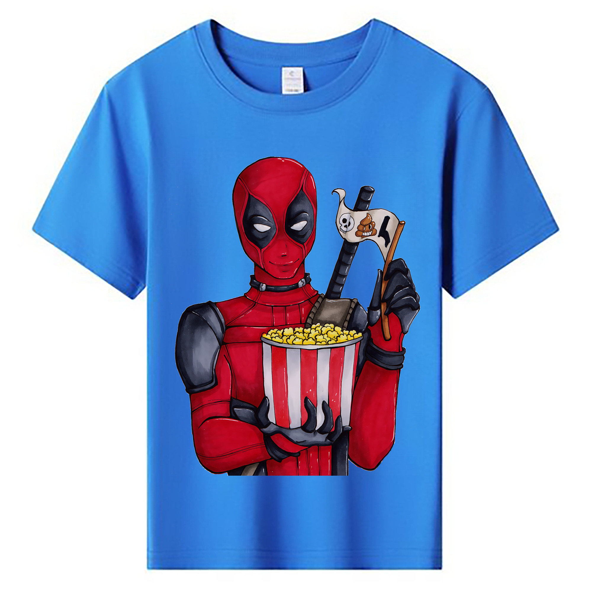 （画像用） Deadpool デッドプール 綿100％キッズTシャツ（フロントプリント）